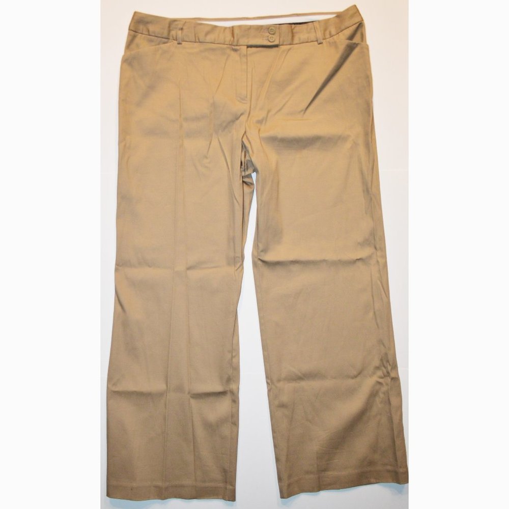 George Khaki London Fit Capri Pants 16P